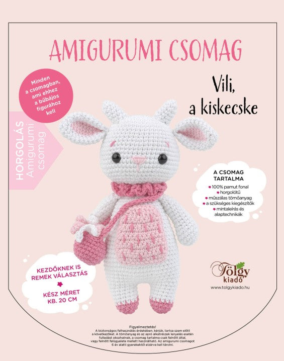 Amigurumi csomag - Vili a kiskecske | Anyafonja.hu