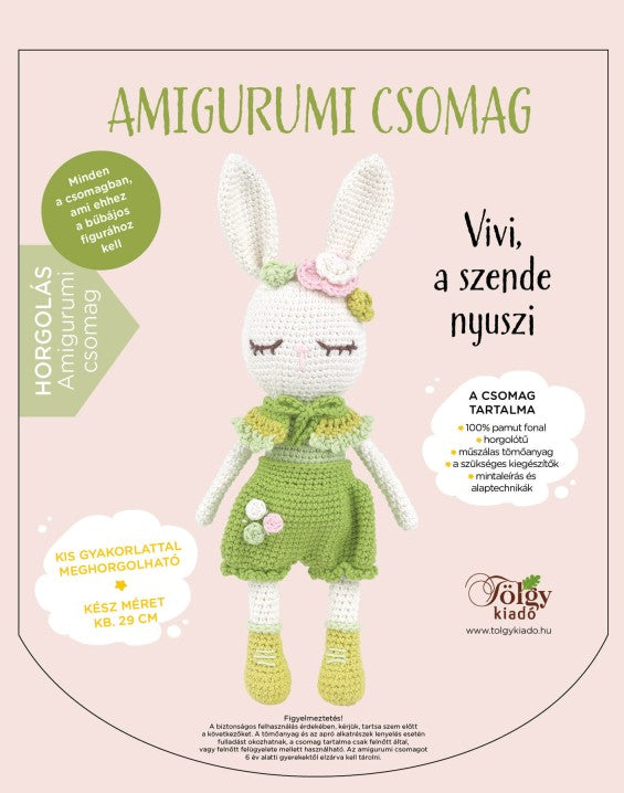 Amigurumi csomag - Vivi, a szende nyuszi | Anyafonja.hu