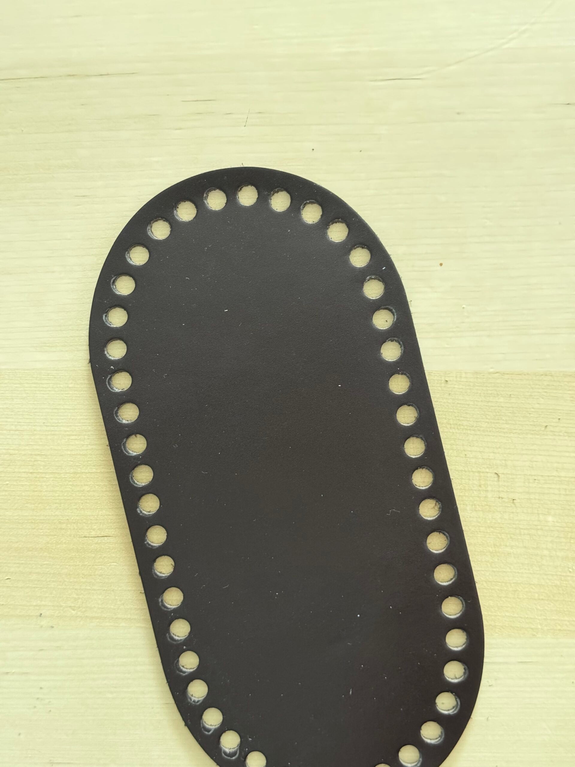 Bőr táska alj - 10 cm x 23 cm- sötétbarna | Anyafonja.hu