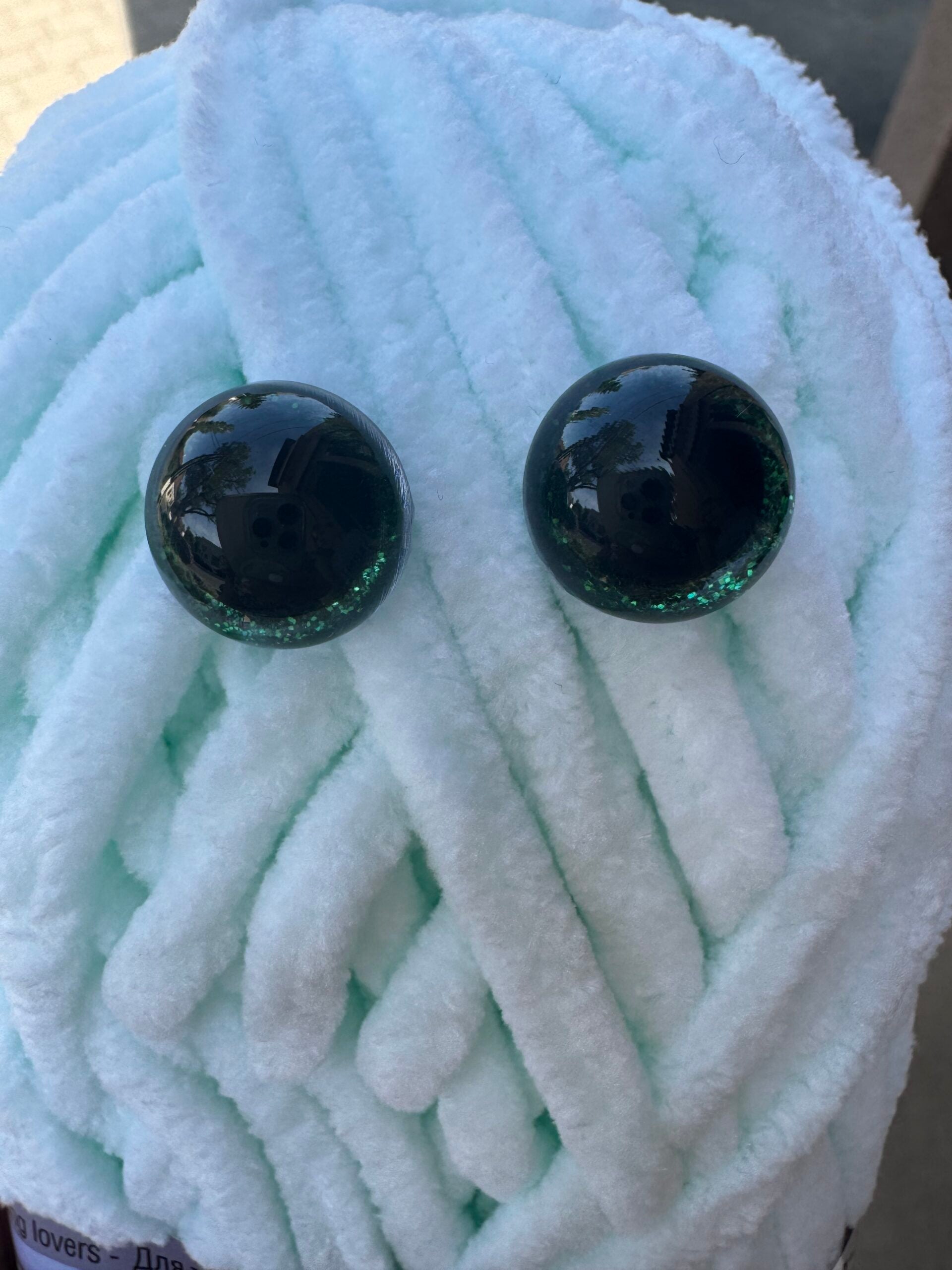 Csillogós szem 16 mm - Zöld | Anyafonja.hu