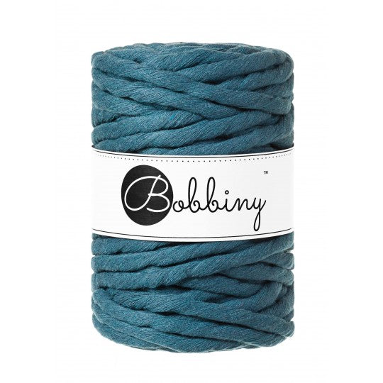 Bobbiny Premium Extreme makramé fonal 9 mm - Petrolkék | Anyafonja.hu