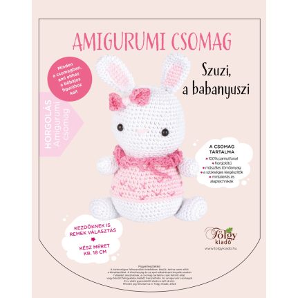 Amigurumi csomag - Szuzi, a babanyuszi | Anyafonja.hu