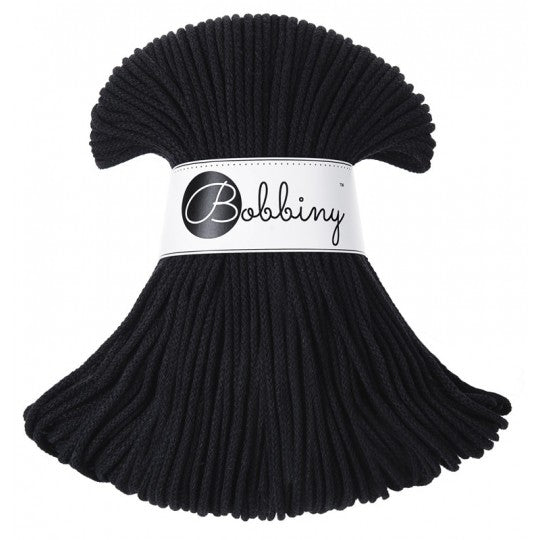 Bobbiny Premium zsinórfonal 3 mm - Fekete | Anyafonja.hu