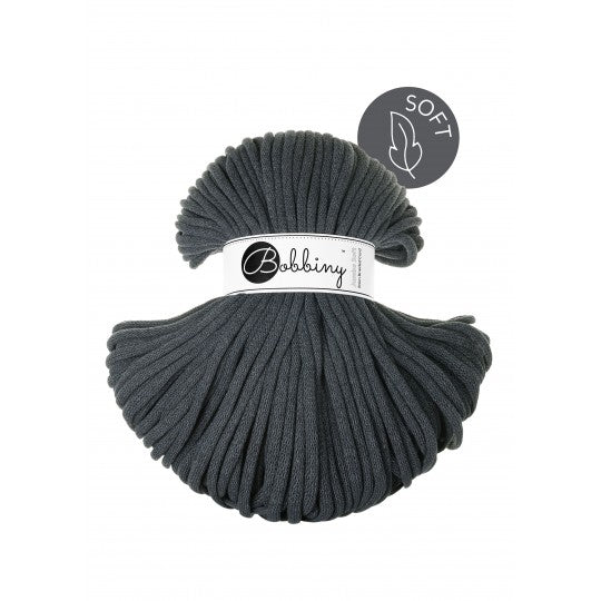 Bobbiny Premium Jumbo SOFT 8mm - Charcoal/ grafit | Anyafonja.hu