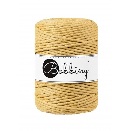 Bobbiny Premium kifésülhető makramé fonal 5 mm - Honey - Kifutó | Anyafonja.hu
