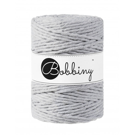 Bobbiny Premium kifésülhető makramé fonal 5 mm - Light Gray | Anyafonja.hu