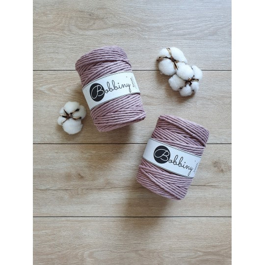Bobbiny Premium kifésülhető makramé fonal 5 mm - Mauve | Anyafonja.hu