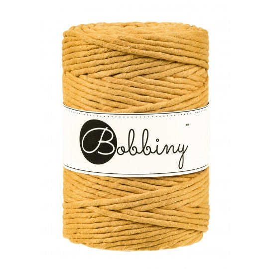 Bobbiny Premium kifésülhető makramé fonal 5 mm - Mustár | Anyafonja.hu