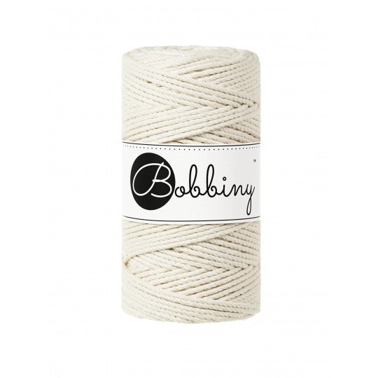 Bobbiny 3ply makramé fonal 3 mm - Natural | Anyafonja.hu