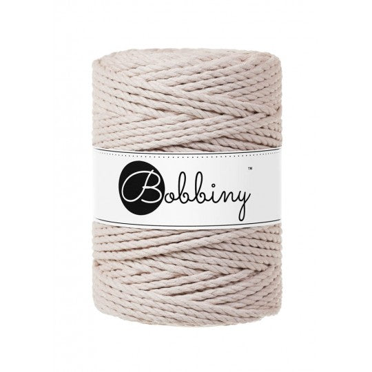 Bobbiny 3ply makramé fonal 5 mm - Nude | Anyafonja.hu