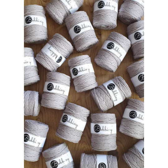 Bobbiny 3ply makramé fonal 5 mm - Pearl | Anyafonja.hu