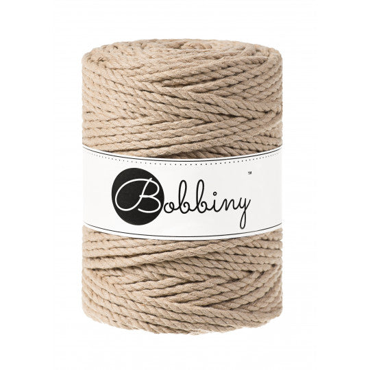 Bobbiny 3ply makramé fonal 5 mm - Sand | Anyafonja.hu