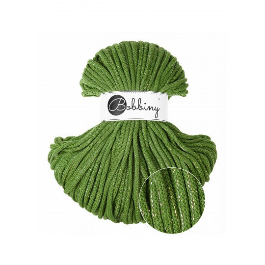 Bobbiny Premium zsinórfonal 5 mm - Limitált Shiny Moss Green - Utolsó darabok | Anyafonja.hu
