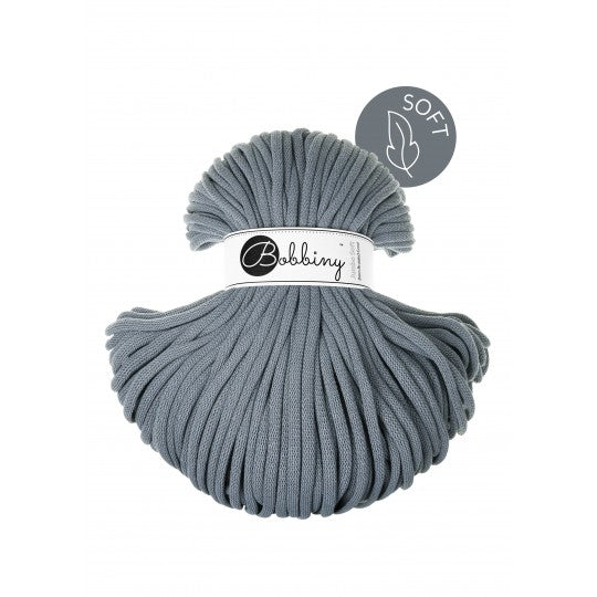 Bobbiny Premium Jumbo SOFT 8mm - Steel/ acélszürke | Anyafonja.hu