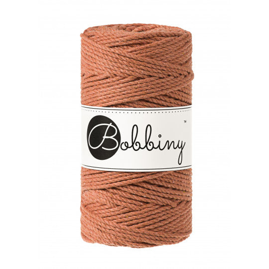 Bobbiny 3ply makramé fonal 3 mm - Terrakotta | Anyafonja.hu