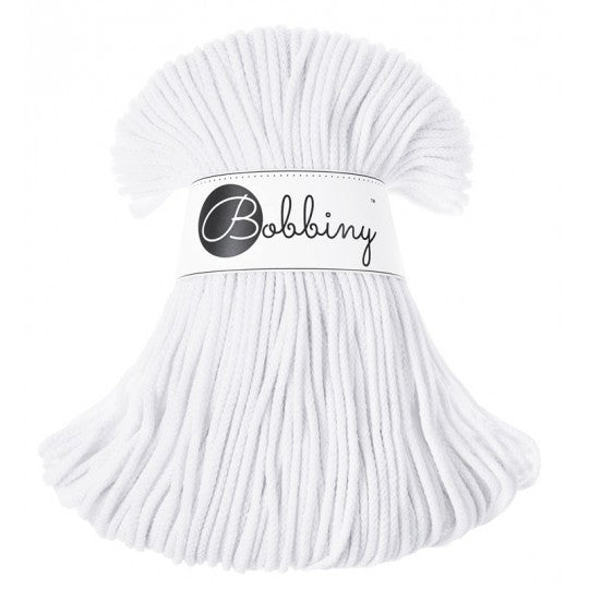 Bobbiny Premium zsinórfonal 3 mm - Fehér | Anyafonja.hu