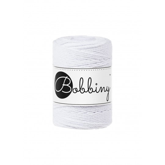 Bobbiny 3ply makramé fonal 1,5 mm - Fehér | Anyafonja.hu