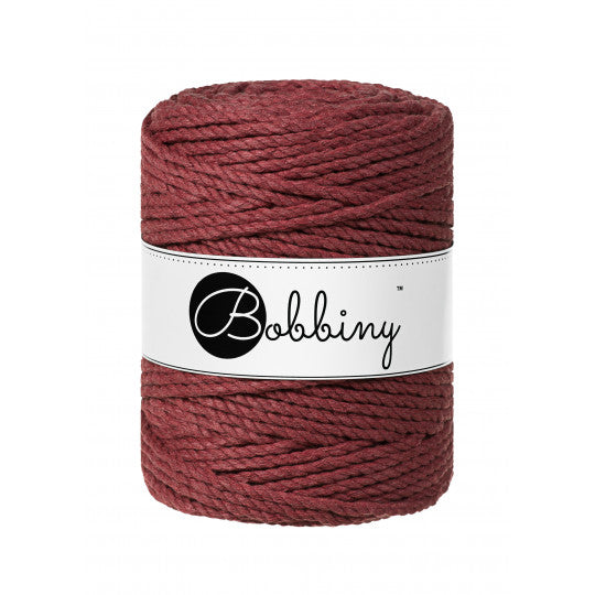 Bobbiny 3ply makramé fonal 5 mm - Vadrózsa | Anyafonja.hu