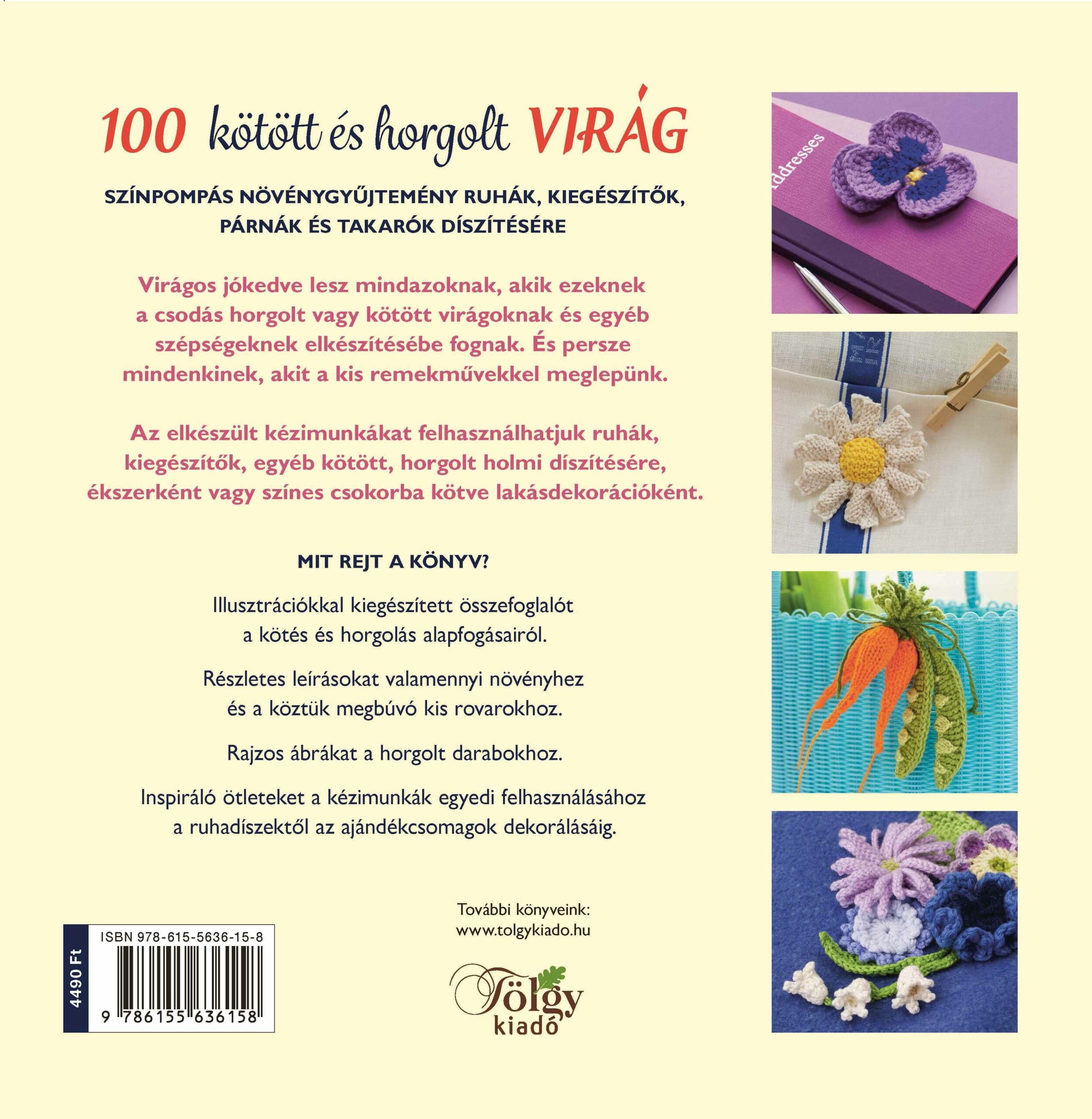 100 kötött és horgolt virág | Anyafonja.hu