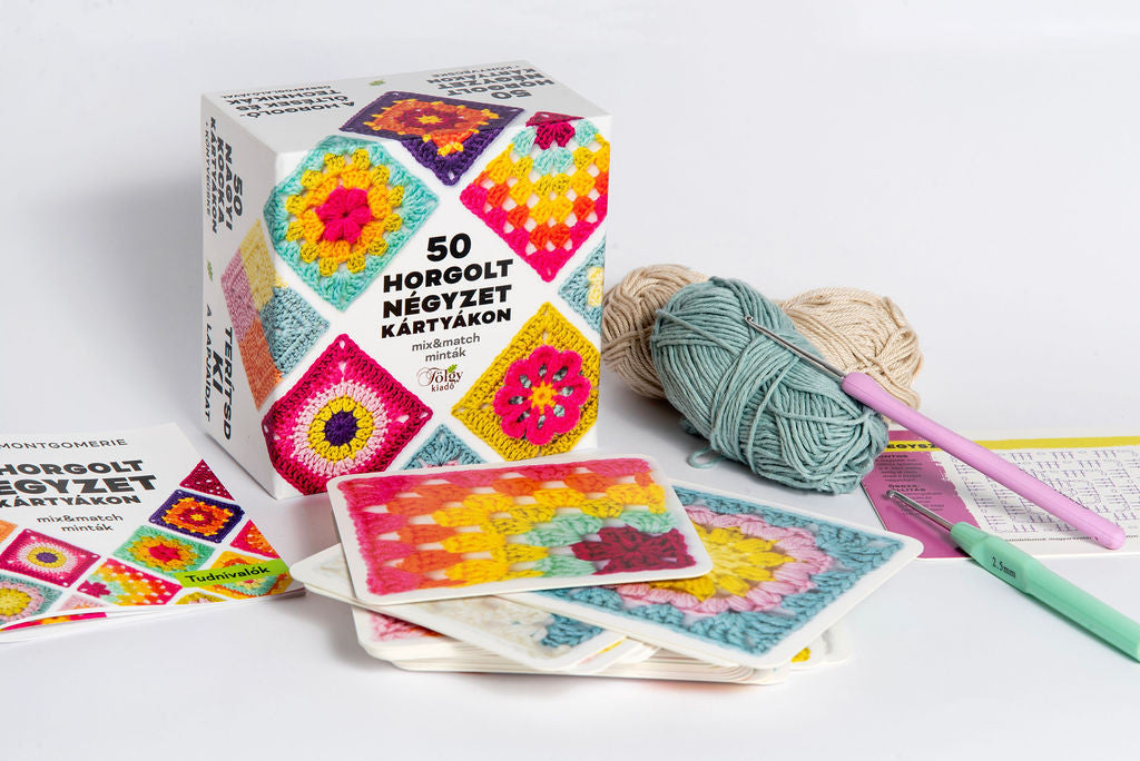 50 horgolt négyzet kártyákon | Anyafonja.hu