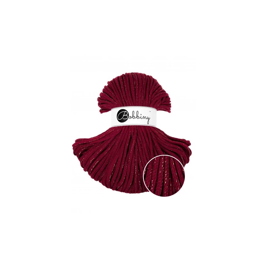 Bobbiny Premium zsinórfonal 5 mm - Golden Wine red- Utolsó darabok | Anyafonja.hu