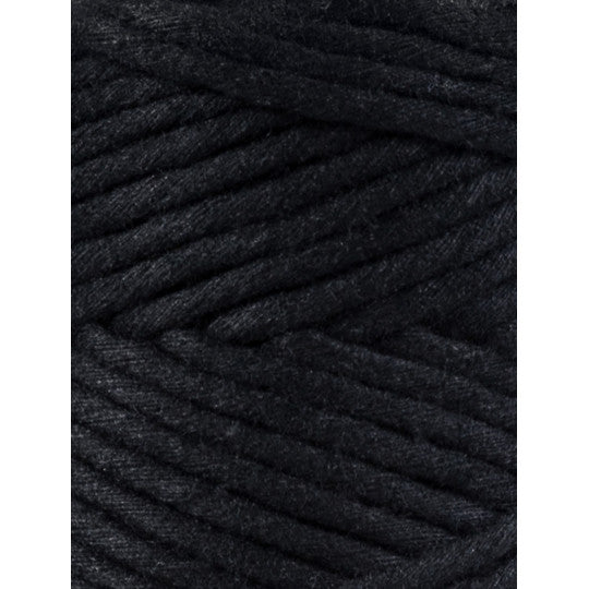 Bobbiny makramé fonal 3 mm - Fekete | Anyafonja.hu