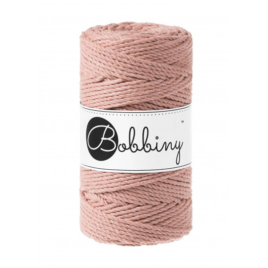 Bobbiny 3ply makramé fonal 3 mm - Blush | Anyafonja.hu