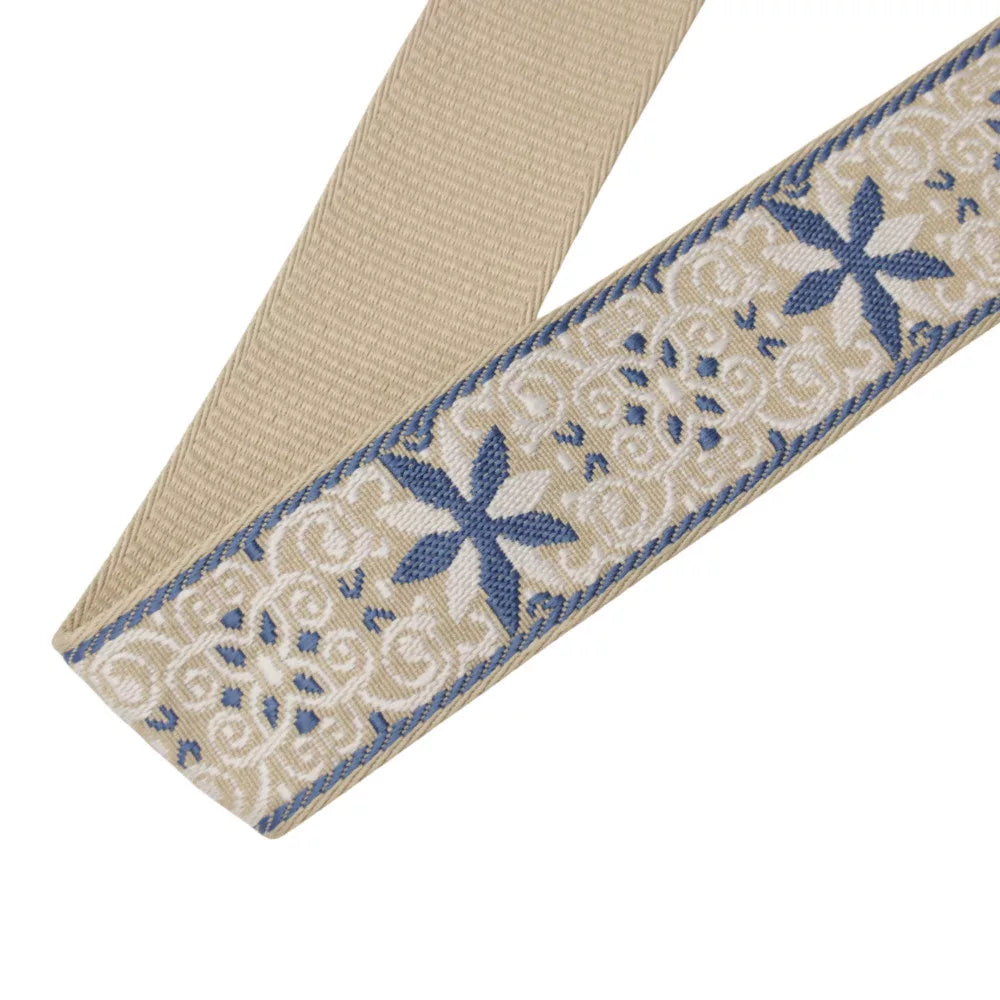 Virágmintás táska pánt bőrrel - nikkel 5 cm | Anyafonja.hu