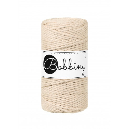 Bobbiny makramé fonal 3 mm - Warm Beige | Anyafonja.hu