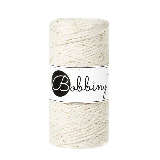 Bobbiny makramé fonal 3 mm - Golden Natural | Anyafonja.hu