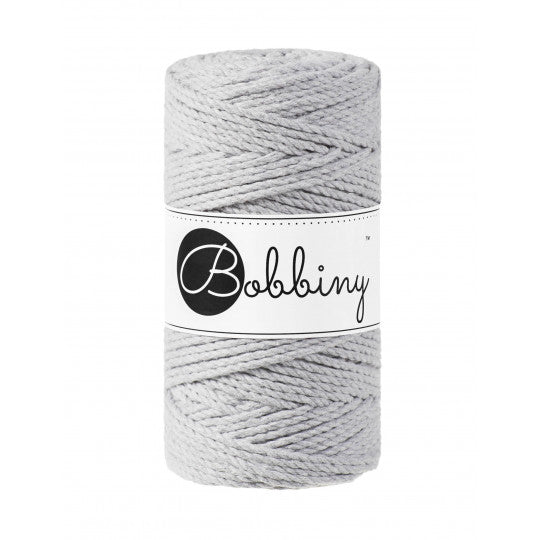 Bobbiny 3ply makramé fonal 3 mm - Világos Szürke | Anyafonja.hu