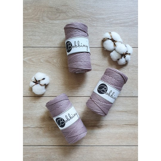 Bobbiny makramé fonal 3 mm - Mauve | Anyafonja.hu