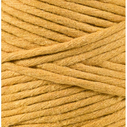 Bobbiny makramé fonal 3 mm - Mustár | Anyafonja.hu
