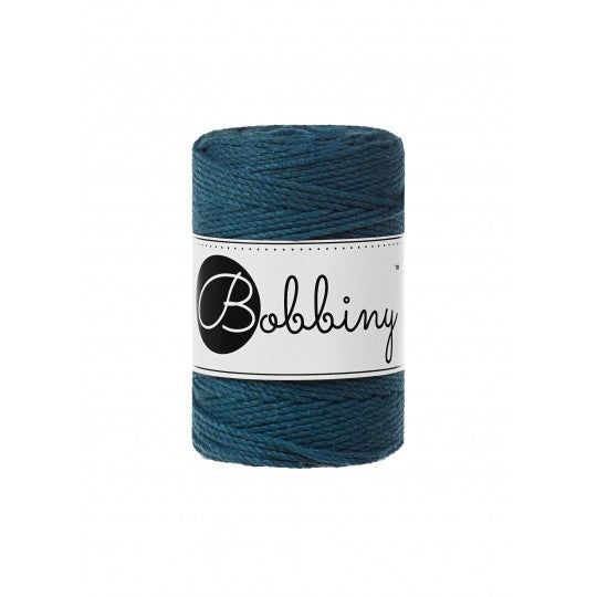 Bobbiny 3ply makramé fonal 1,5 mm - Petrolkék | Anyafonja.hu