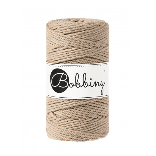 Bobbiny 3ply makramé fonal 3 mm - Sand | Anyafonja.hu