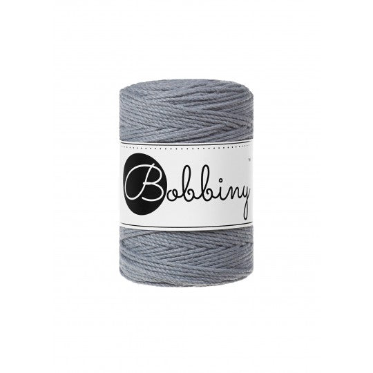 Bobbiny 3ply makramé fonal 1,5 mm - Acél szürke | Anyafonja.hu