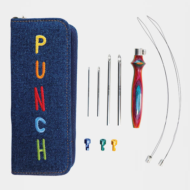 KnitPro punch tű szett - Vibrant (kék) | Anyafonja.hu