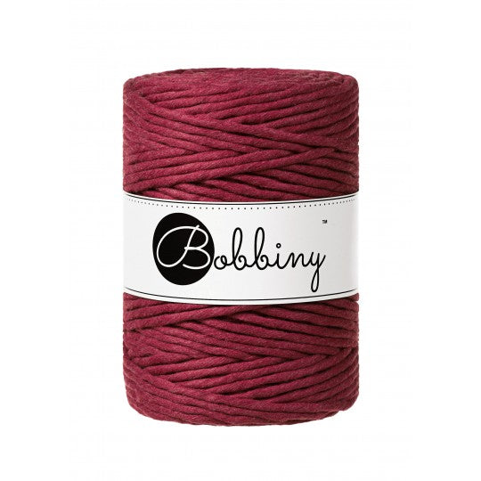 Bobbiny Premium kifésülhető makramé fonal 5 mm - Wine Red | Anyafonja.hu