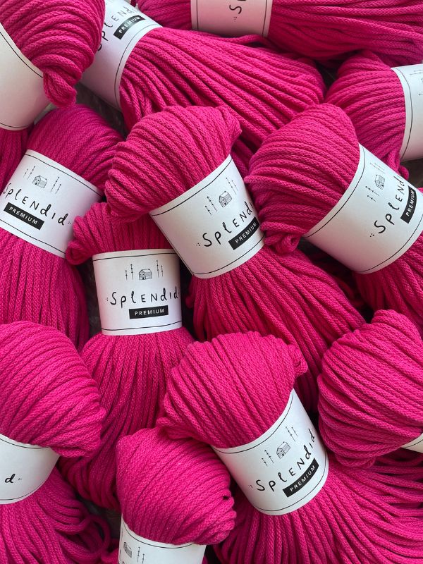 Splendid Prémium zsinórfonal 3mm - Fuxia