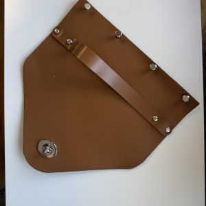 bőr táskafedél - világosbarna