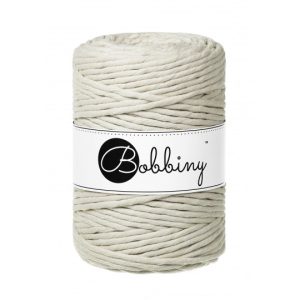 Bobbiny Premium kifésülhető makramé fonal 5 mm - Cashmere Beige