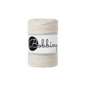 Bobbiny 3ply makramé fonal 1,5 mm - Natural