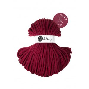 Bobbiny Premium Jumbo SOFT 8mm - Wine red